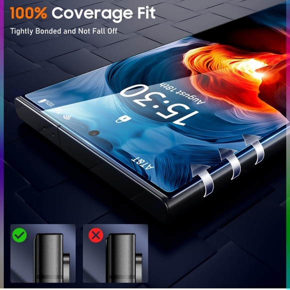 Samsung s24 ultra screen protector 2 pack - Picture 2 of 9